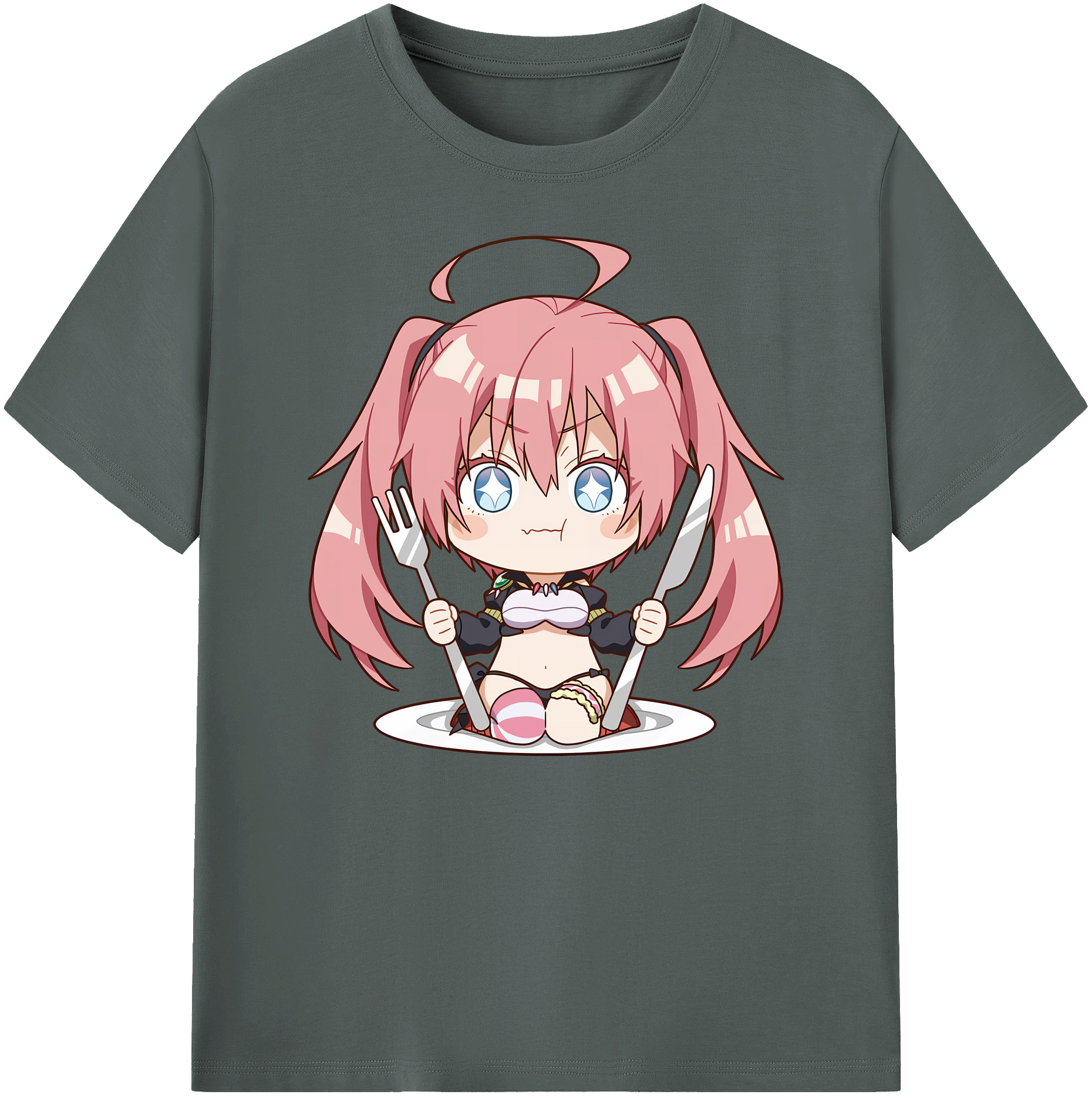 （画像用） 転スラ Regarding Reincarnated to Slime 綿100％ メンズ半袖Tシャツ｜肌触りやわらか＆通気性